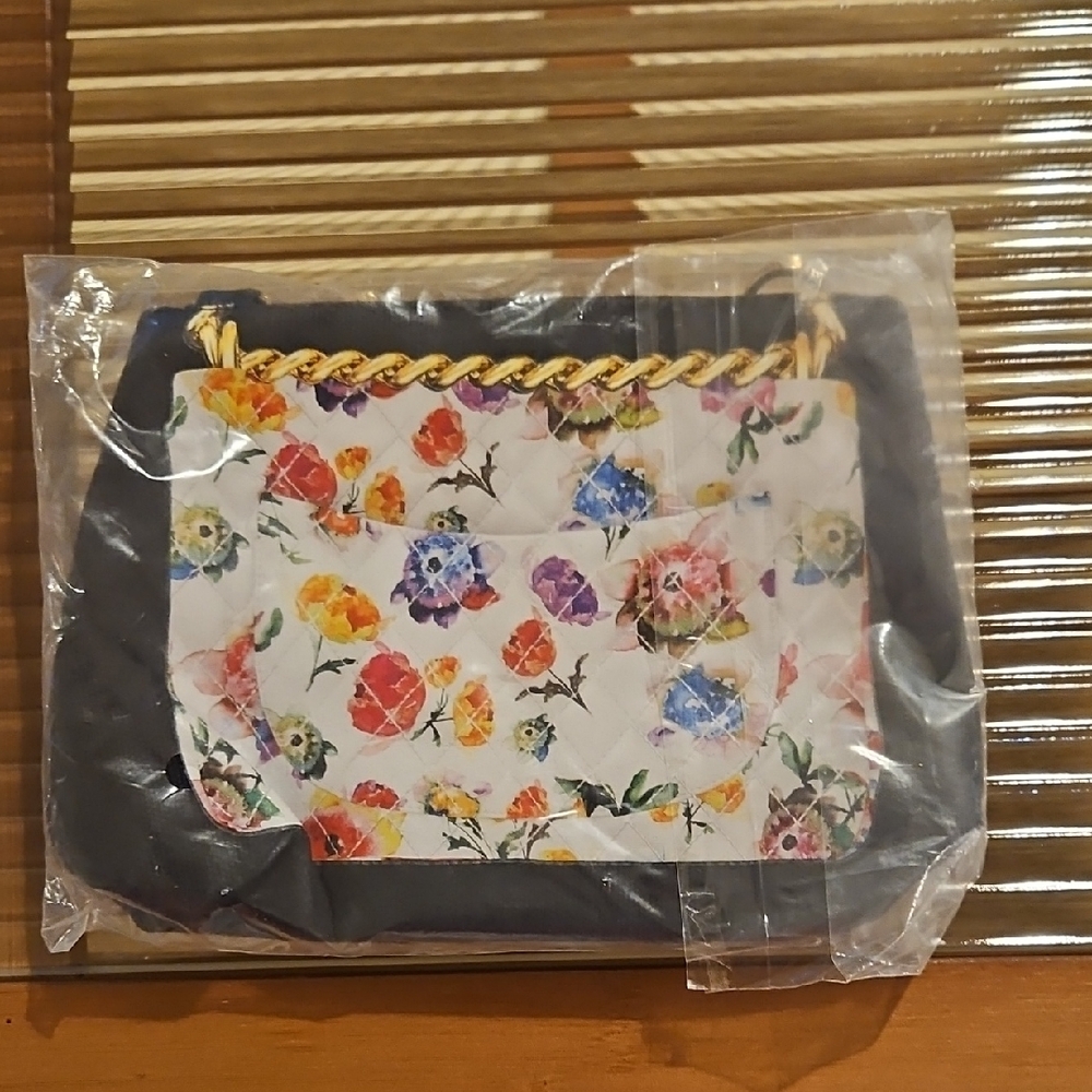 Floral Chain Strap Women's Bag